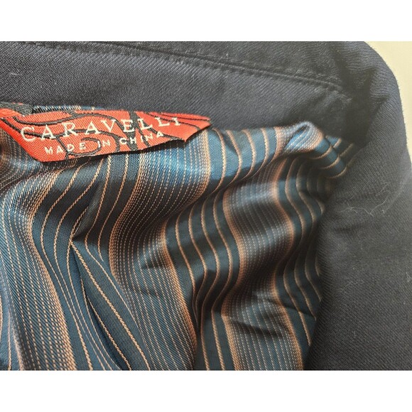 Caravelli Fusion Black Long Sleeves 3 Button Men's Coat Jacket Size 46R - Picture 6 of 15